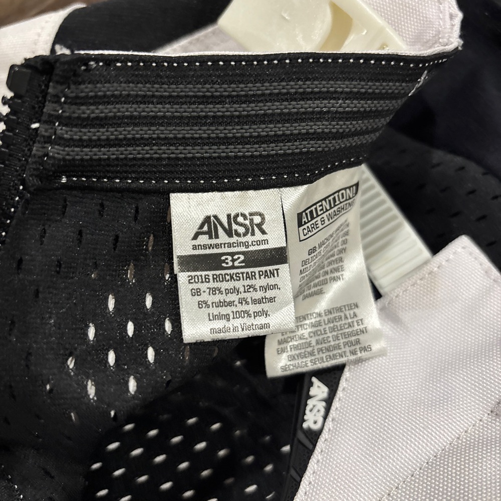 Answer Racing Rockstar Men's Black and Yellow Racing Pants - Picture 4 of 6